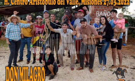 DON MILAGRO DE POSADAS – HIPICO CENTRO ARISTOBULO DEL VALLE – 27-3-22