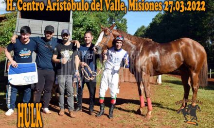 HULK DE IRIGOYEN – HIPICO CENTRO ARISTOBULO DEL VALLE – 27-3-22
