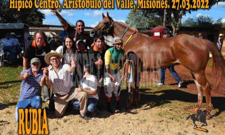 LA RUBIA DE A. DEL VALLE – HIPICO CENTRO ARISTOBULO DEL VALLE – 27-3-22