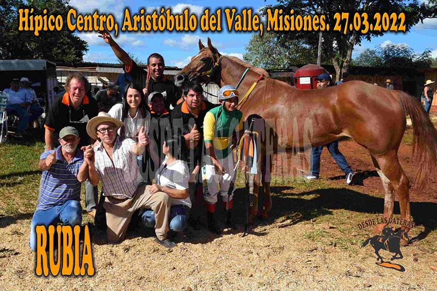 LA RUBIA DE A. DEL VALLE – HIPICO CENTRO ARISTOBULO DEL VALLE – 27-3-22