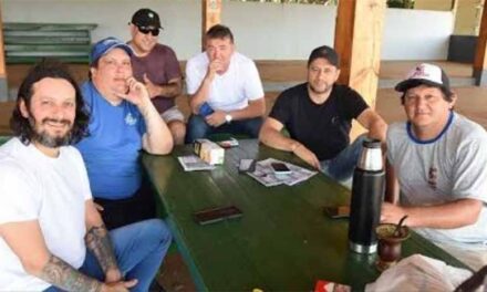 JONI OJEDA, GERMAN DIAZ, GONZALO TORRES, ARIEL JAIME, M. CHAPERO y C. PEREZ, ORG. DE LA CHALLENGER