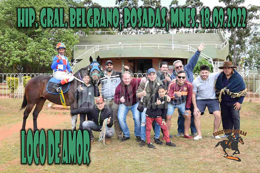 LOCO DE AMOR – GRAL BELGRANO – 18-9-22