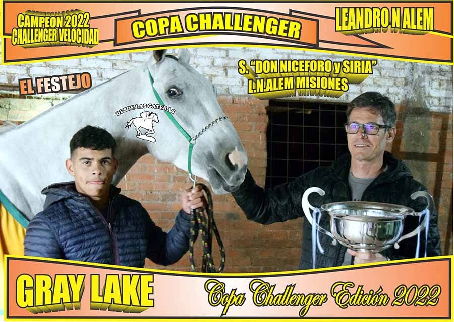 GRAY LAKE EL CAMPEON DE LA CHALLENGER VELOCIDAD