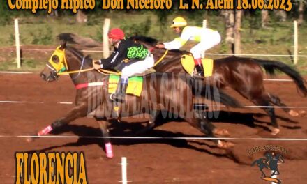 FLORENCIA ARRIBA, EN UN CARRERON…