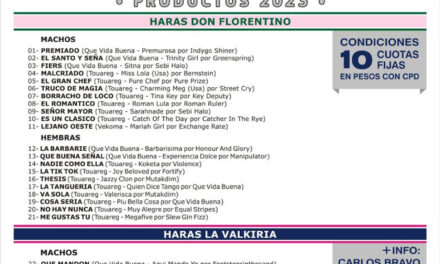 REMATE HARAS DON FLORENTINO Y LAS VALKIRIA