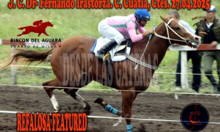 REBALOSA FEATURED «CONSAGRACIÓN» – G. P. P. JOCKEY CLUB DR. FERNANDO IRASTORZA 27 DE ABRIL 2025
