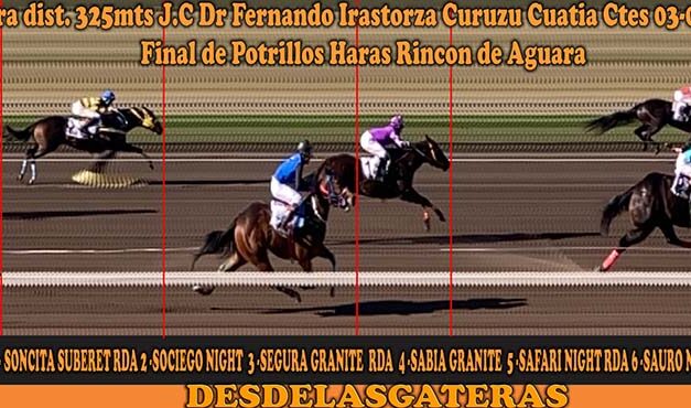 AQUÍ ESTAN LOS RESULTADOS DE LAS 12 CARRERAS DEL DÍA DOMINGO EN EL  FERNANDO IRASTORZA  03-08-25