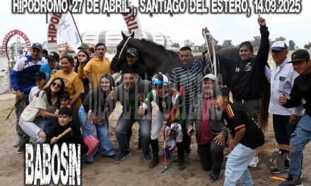 5TA CARRERA GANADOR BABOSIN en el Hípódromo 27 de Abril Santiago del Estero 14/09/25