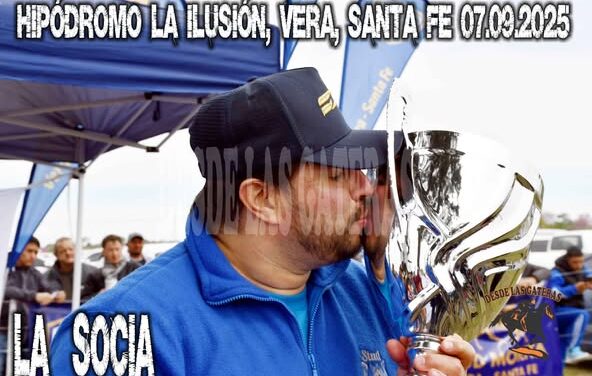 LA SOCIA – LA CAMPEONA, COPA EMPERATRIIZ 350 METROS, HIPODROMO LA ILUSION, VERA, SANTA FE. 07.09.25