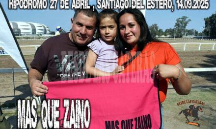 MAS QUE ZAINO – CLASICO, HIPÓDROMO 27 DE ABRIL, SANTIAGO DEL ESTERO. 14.09.2025