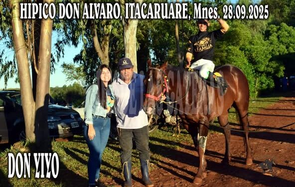 DON YIYO SE HIZO FUERTE – HIPICO DON ALVARO, ITACARUARE, MISIONES 28.09.2025