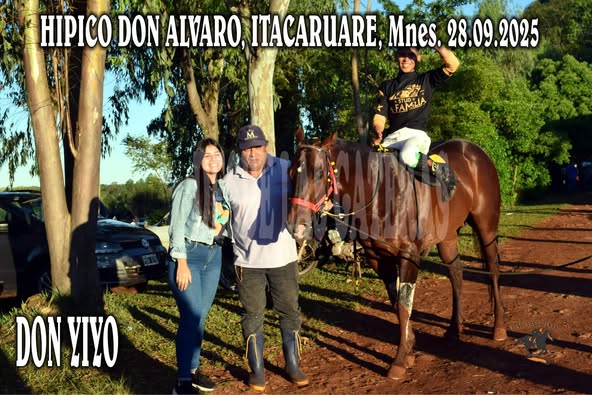 DON YIYO SE HIZO FUERTE – HIPICO DON ALVARO, ITACARUARE, MISIONES 28.09.2025