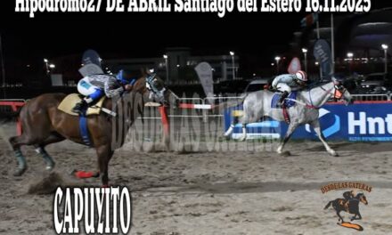 15TA CARRERA GANADOR CAPUYITO PROPIETARIO CARLOS CHAMUT STUD LA CLARITA