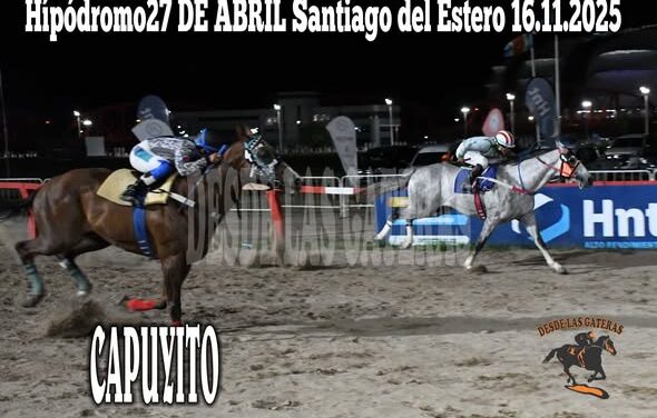 15TA CARRERA GANADOR CAPUYITO PROPIETARIO CARLOS CHAMUT STUD LA CLARITA