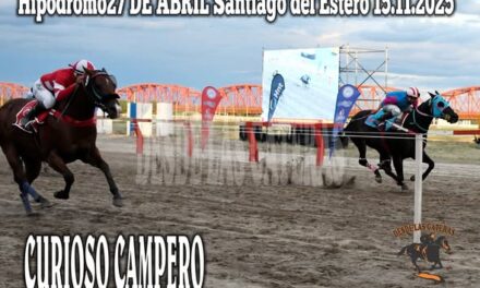 19 CARRERA GANADOR CURIOSO CAMPERO PROPIETARIO CARLOS PAZ, STUD LOS MELLIS