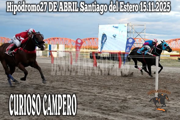 19 CARRERA GANADOR CURIOSO CAMPERO PROPIETARIO CARLOS PAZ, STUD LOS MELLIS