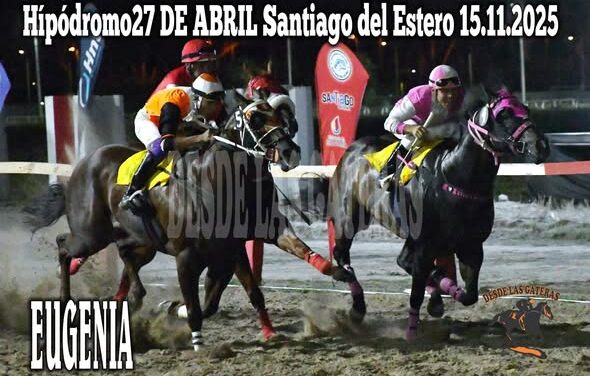 23ra carrera Ganador EUGENIA, Propietario GUILLERMO PERALTA Stud RO SECO