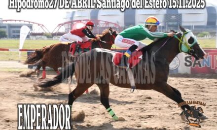 2da Carrera Ganador EMPERADOR de SANTILLO de Bandera
