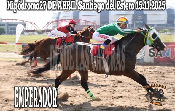 2da Carrera Ganador EMPERADOR de SANTILLO de Bandera