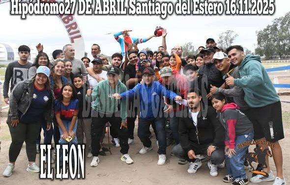 1ra carrera ganador EL LEON de RUIZ  stud DON ELY