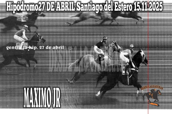 20ma carrera Ganador MAXIMO JR  Propietario ARIEL GOMEZ, Stud  EL QUEBRACHO CAT