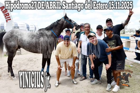 8va carrera ganador VINICUS JR de SARABIA de RIO SECO