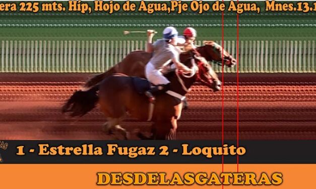 RESULTADOS DE LAS CARRERAS DISPUTADAS ESTE SÁBADO PASADO EN LAS INSTALACIONES DEL HIPICO OJO DE AGUA, BAJO LA ORGANIZACIÓN DE RICARDO ACUÑA Y JUAN GOMEZ