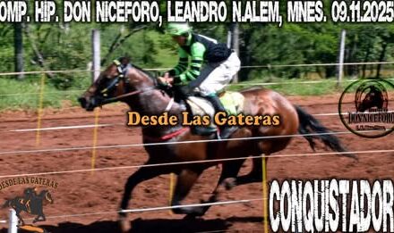 CONQUISTADOR – COMPLEJO HÍPICO DON NICÉFORO, LEANDRO N ALEM, MISIONES.