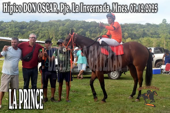 PRINCE – CLASICO CENTRAL, Hípico DON OSCAR, Paraje La Invernada, Mnes. 07.12.2025