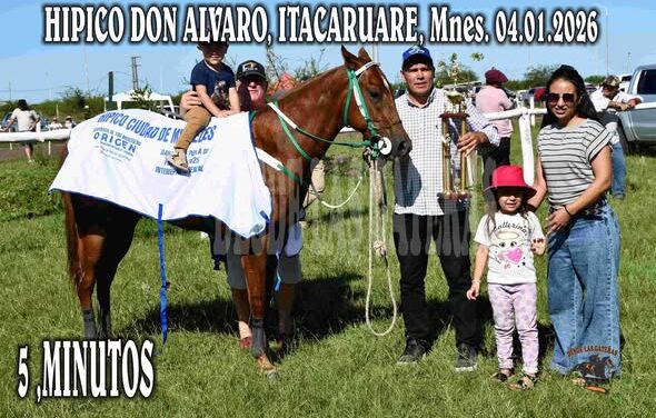 5 MINUTOS – HIPICO CIUDAD DE MERCEDES, CORRIENTES 04.01.2026