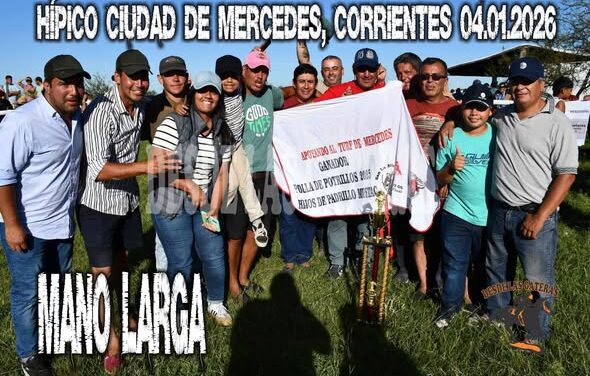 MANO LARGA – P. POTRILLOS HIJOS MUSTANG COURAGE – HIPICO CIUDAD DE MERCEDES – 04.01.2025