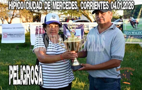 PELIGROSA – CLASICO CENTRAL – HIPICO CIUDAD DE MERCEDES – 04.01.2025