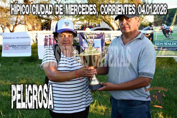PELIGROSA – CLASICO CENTRAL – HIPICO CIUDAD DE MERCEDES – 04.01.2025