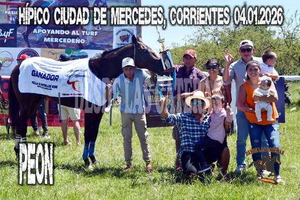 PEON – POLLA DE POTRILLOS ZONAL – HIPICO CIUDAD DE MERCEDES – 04.01.2026