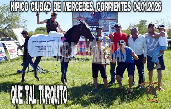 QUE TAL TURQUITO – POLLA POTRILLOS HIJOS QUE TAL AMADO, HIPICO CIUDAD DE MERCEDES 04.01,2026