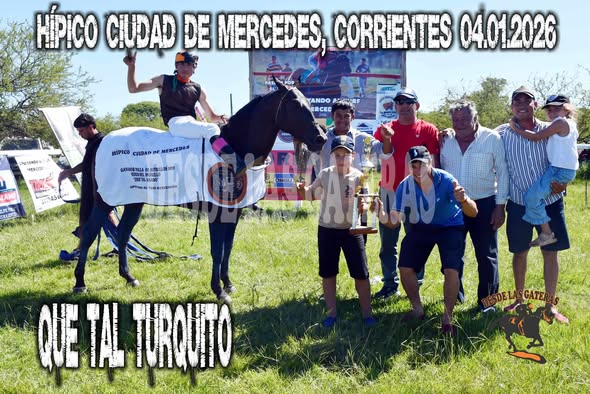 QUE TAL TURQUITO – POLLA POTRILLOS HIJOS QUE TAL AMADO, HIPICO CIUDAD DE MERCEDES 04.01,2026