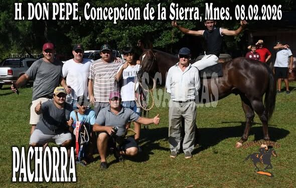 PACHORRA – CLASICO CENTRAL, HIPICO DON PEPE, CONCEPCIÓN DE LA SIERRAM MISIONES. 08.02.2026