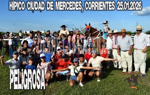 PELIGROSA – CLASICO REVANCHA. HIPICO CIUDAD DE MERCEDES. 25.01.2026