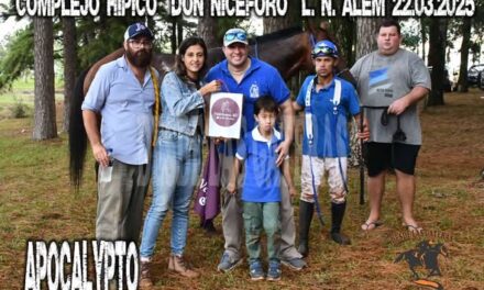 APOCALYPTO – CLASICO RUMBO A LA CHALLENGER – COMPLEJO HIPICO DON NICÉFORO, ALEM, MISIONES. 22.03.26