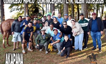 AKAPANA – CLASICO CENTRAL. HIPICO DON NICEFORO, ALEM. 03.05.2026