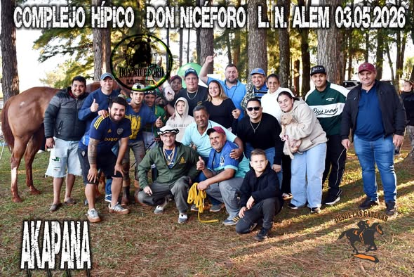 AKAPANA – CLASICO CENTRAL. HIPICO DON NICEFORO, ALEM. 03.05.2026