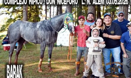 BARAK – CLASICO CENTRAL. HIPICO DON NICEFORO, ALEM. 03.05.2026