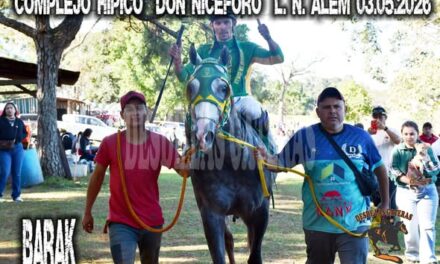 BARAK – CLASICO CENTRAL. HIPICO DON NICEFORO, ALEM. 03.05.2026