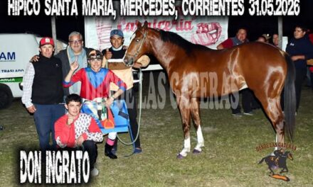 DON INGRATO, HIPICO SANTA MARIA, MERCEDESM CORRIENTES 31.05.2026