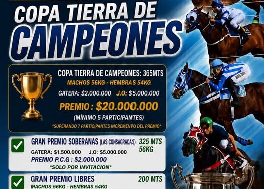 TIERRA DE CAMPEONES en el Hípico LA DIOSA
