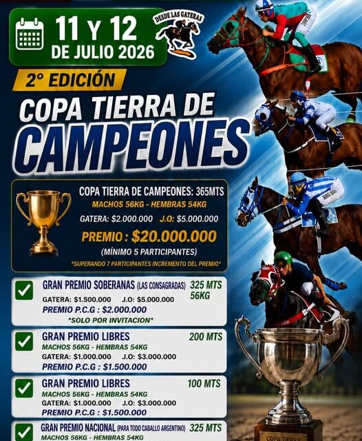 TIERRA DE CAMPEONES en el Hípico LA DIOSA