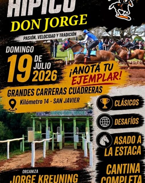 EL HIPICO DON JORGE, ANUNCIA SU PRÓXIMA FECHA