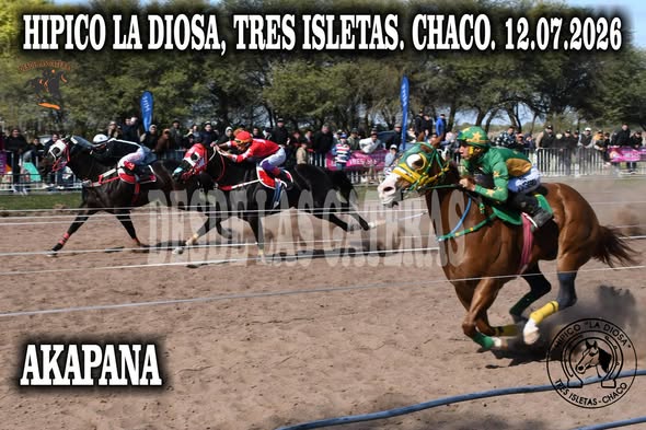 AKAPANA – GRAN PREMIO SOBERANAS, HIPÍCO LA DIOSA, TRES ISLETAS CHACO 12.07.20026