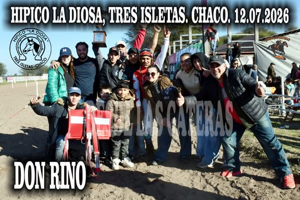 DON RINO – G. P. LIBRE 100 METROS . HIPICO LA DIOSA TRES ISLETAS CHACO 12.07.2026