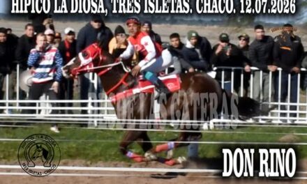 DON RINO – G. P. LIBRE 100 METROS . HIPICO LA DIOSA TRES ISLETAS CHACO 12.07.2026